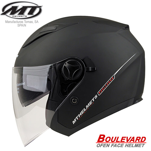 [MT Helmet] Boulevard / 볼레발드 오픈페이스 헬멧(무광블랙)