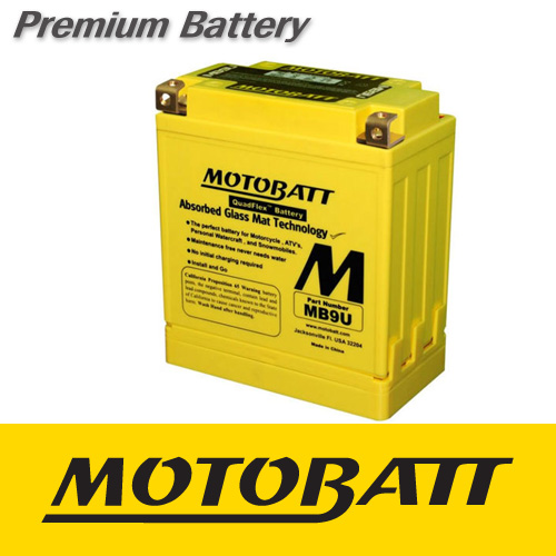 [MOTOBATT] 모토뱃 AGM 배터리 12V-11AH (MB9U) | 베스파 PX125, PX150, PX200