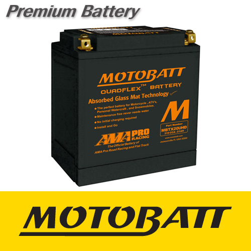 [MOTOBATT] 모토뱃 AGM배터리 12V21AH (MBTX20UHD) 할리전용